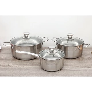 [LIFEMCMBP4 -12% đơn 250K] Bộ nồi inox Smartcook SM2102MN size quánh 16, 20 , 24cm