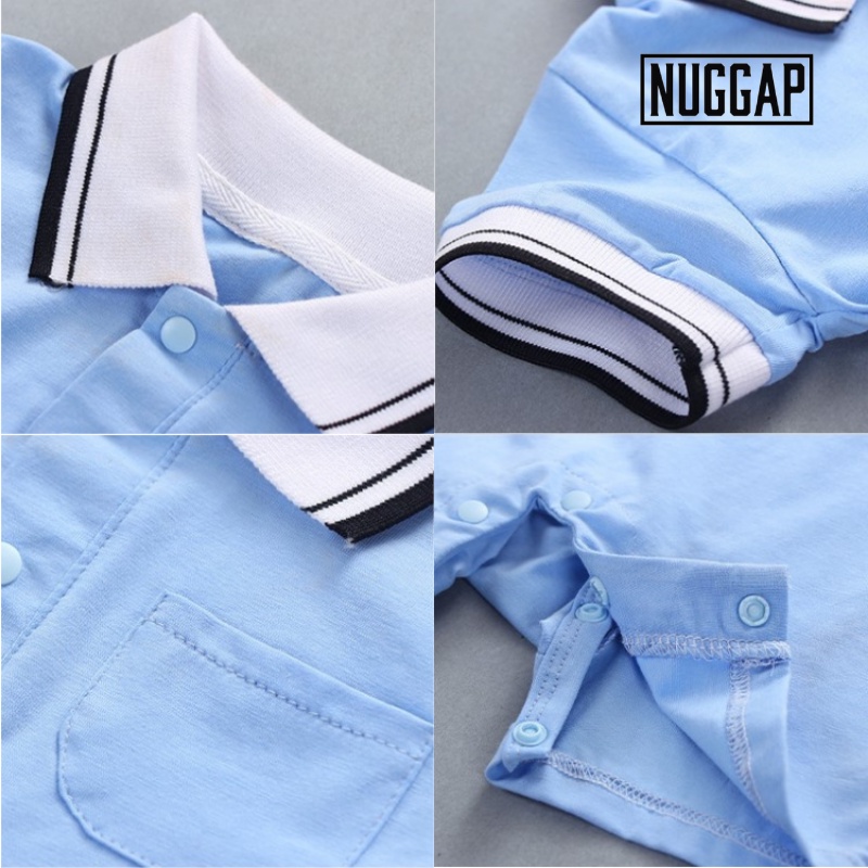 Bodysuit cho bé trai bé gái, Bộ Body cho bé trai bé gái Basic Nuggap