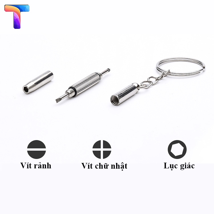 Tua vít chỉnh mắt kính đa chức năng 3 trong 1, phụ kiện mắt kính