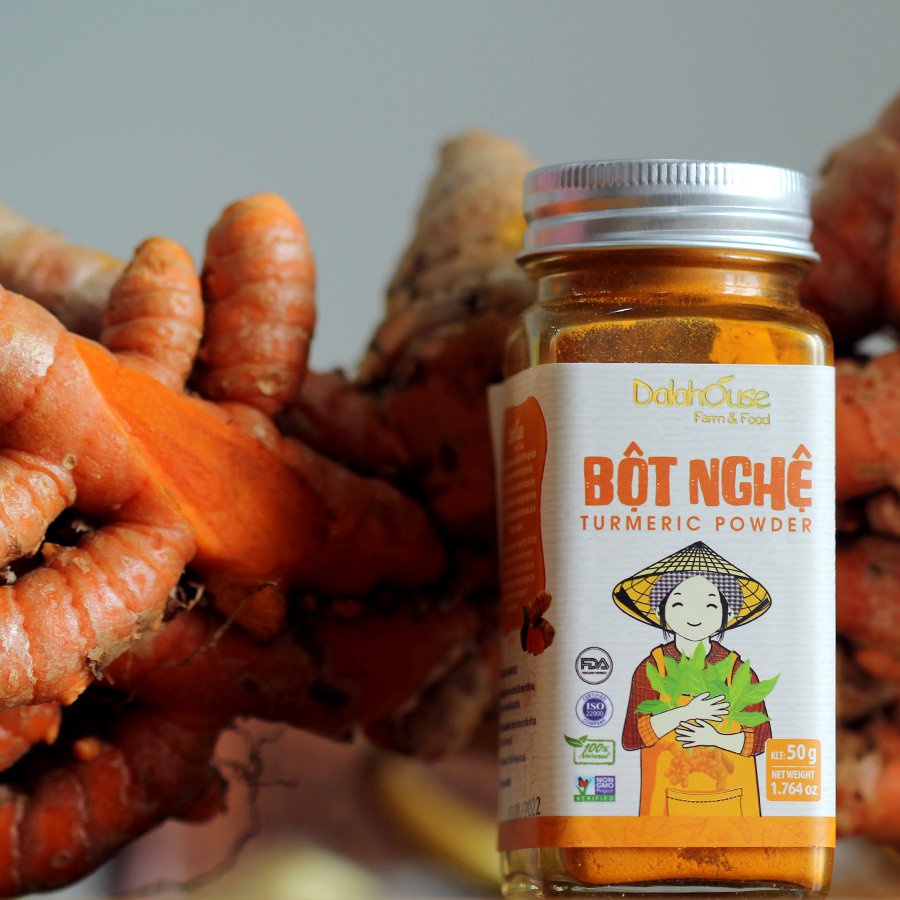 Ảnh Bột nghệ organic nguyên chất Dalahouse công nghệ sấy lạnh tiêu chuẩn Châu Âu lọ 40 gr 1