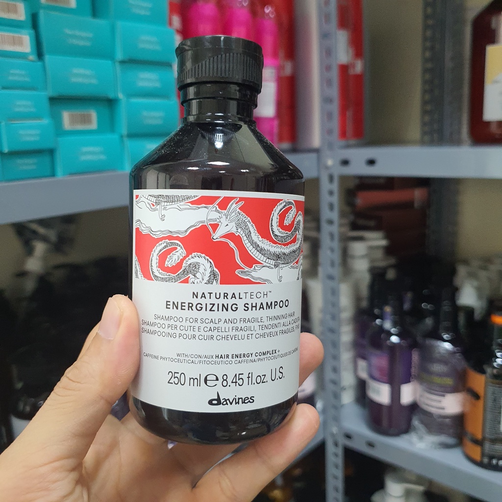 Dầu Gội Davines NaturalTech Energizing Shampoo 250ml/1000ml | Chăm Sóc Tóc Yếu, Hỗ Trợ Giảm Gãy Rụng.