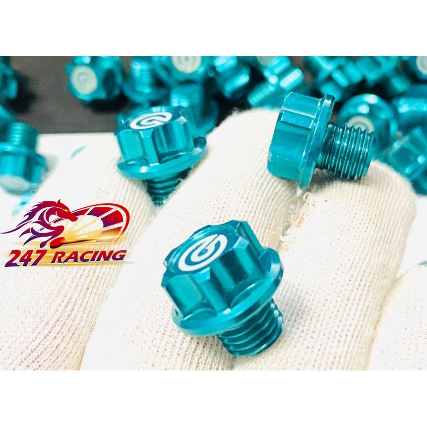 Ốc chân Kính Rembo 10li Răng Thuận gắn nhiều loại xe máy màu Xanh Lục Bảo SIÊU RẺ ĐẸP