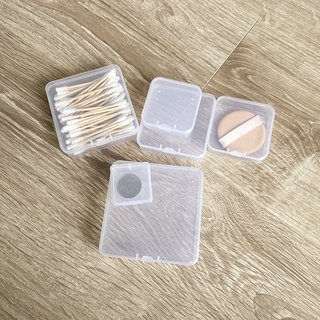 Empty Plastic Clear Mini Empty Square Small Boxes Jewelry Ear Plugs Container Nail Art Colorful Decor Diamond Storage Case