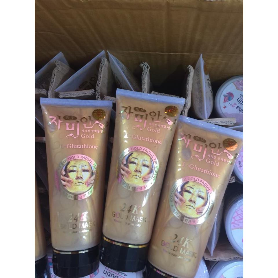 CHÍNH HÃNG) MẶT NẠ VÀNG 24K GOLD MASK (L-GLUTATHIONE) HÀN QUỐC