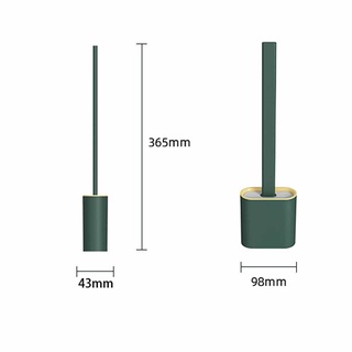 Chổi vệ sinh Silicon Có Hộp Đựng, cọ silicon vệ sinh bồn cầu toilet kích thước 9.8*4.3*36.5cm Mã: A3
