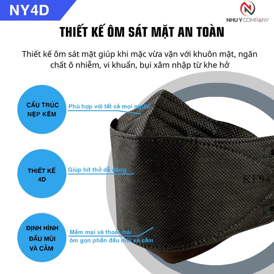 THÙNG 300 CHIẾC KHẨU TRANG 4D KF94, CHỐNG BỤI MỊN, KHÁNG KHUẨN TỐT CHO NGƯỜI SỬ DỤNG