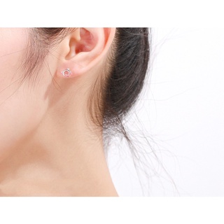 ❤ Bông tai pha lê dâu tây cổ điển sang trọng nhẹ nhàng Nữ Hàn Quốc đơn giản Bông tai mèo Mini trang sức