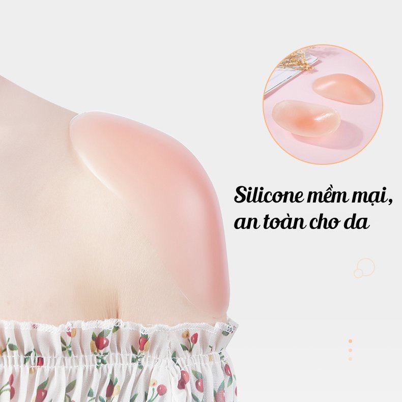 Bộ 2 miếng độn vai bằng silicon thoáng mát  666