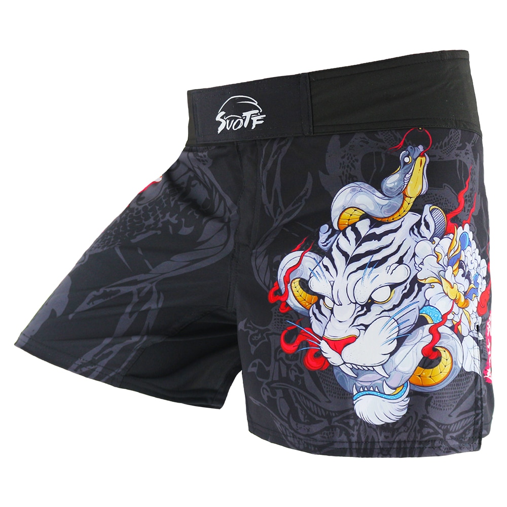 MMA Jujitsu Chiến Đấu Mạnh Mẽ Chiến Đấu Nam Quyền Anh kickboxing MMA Quần Short Hổ Ngắn Muay Thái Quyền Anh Quần Short sanda Mma