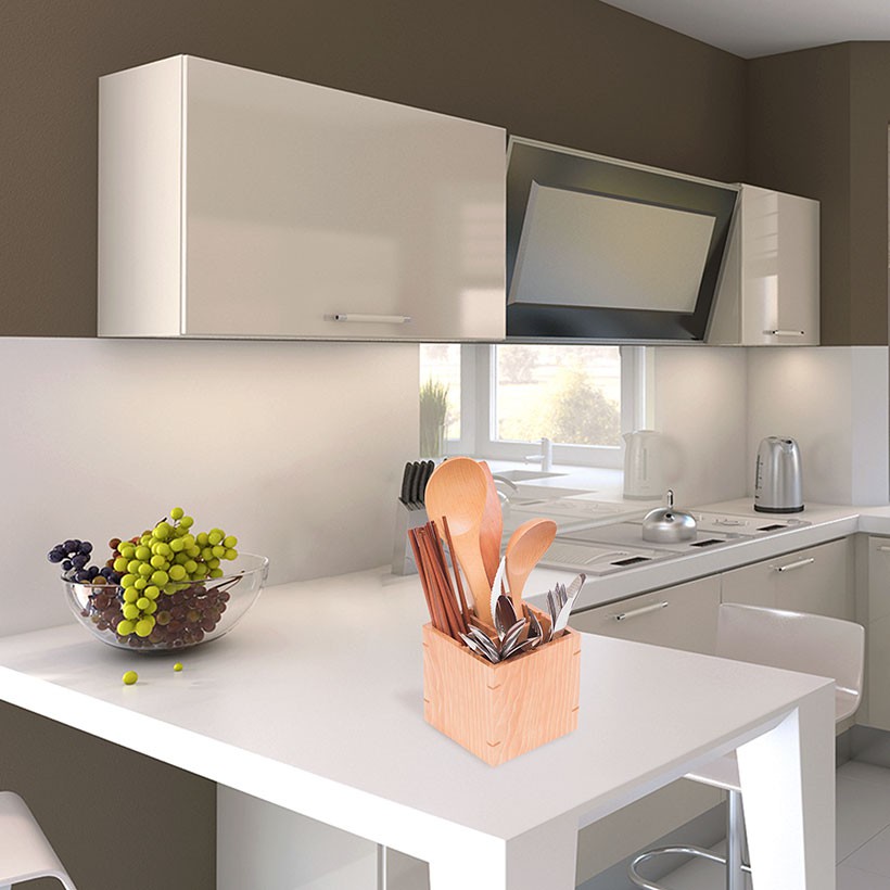 Ống Đựng Đũa Muỗng Để Bàn Bằng Gỗ Kiểu Nhật Cao Cấp Cho Nhà Hàng Quán Ăn CH05