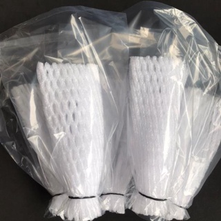 100 túi xốp bọc ổi sẵn chun và nilong kèm theo .