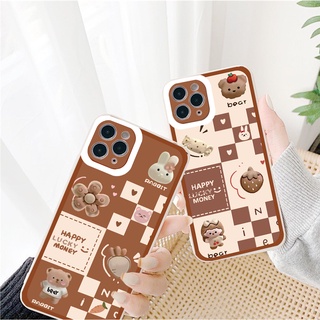 Ốp iphone - Ốp lưng iphone cạnh vuông viền camera happy money dành cho ip 6 đến 16promax - G30