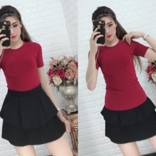 Áo thun tay ngắn babytee, áo thun body dáng chuẩn -LYLYNA A07