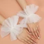 YOI Thời Trang Xếp Ly Cổ Tay Nữ loe Cuff Phù Hợp Với Phụ Kiện Vải Cơ Bản