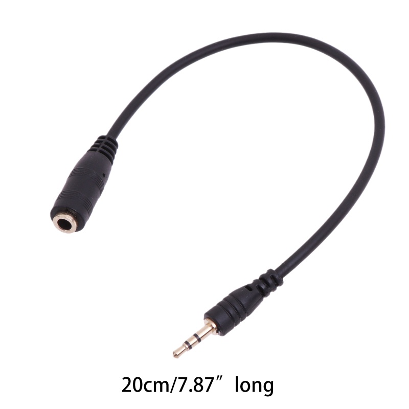 [3C] Cáp chuyển đổi giắc cắm âm thanh nổi nữ 2,5mm sang 1 / 8 inch 3,5mm mạ vàng