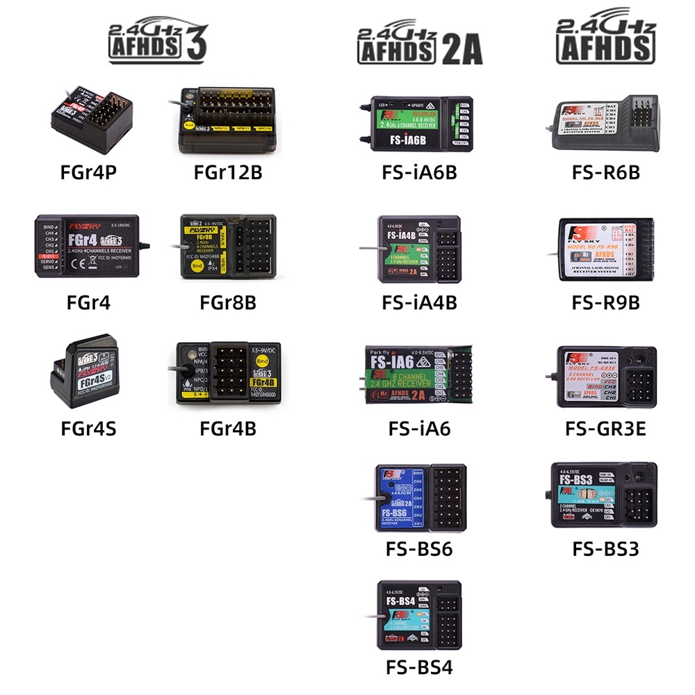 Bộ thu RC Flysky Tương thích với FS-i6 FS-GT3B PL18 NB4 Bộ phát FGR4S ...
