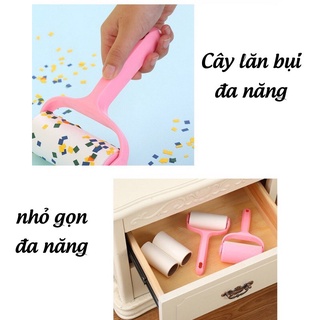 (Tặng kèm 2 lõi) Cây lăn bụi quần áo đa năng