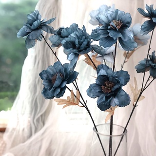 Hoa giả - Hoa hải quỳ giả 66cm cành 3 bông decor, trang trí nhà cửa văn phòng sang trọng