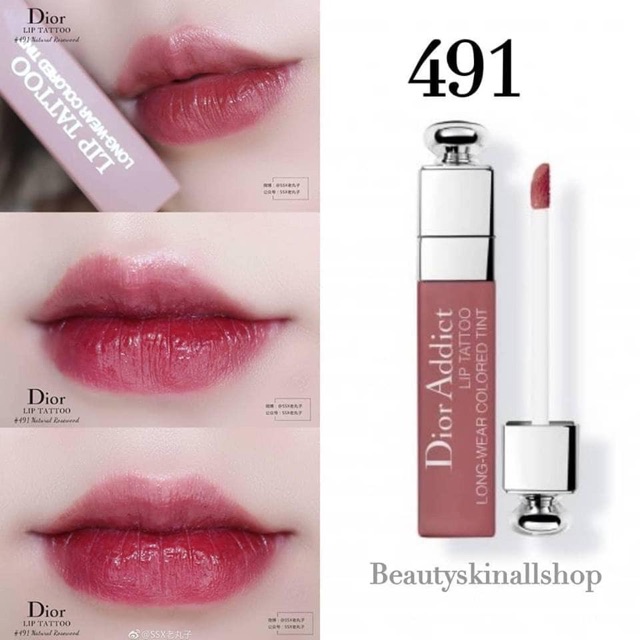 Dior addict lip tattoo 491 natural rosewood best sale