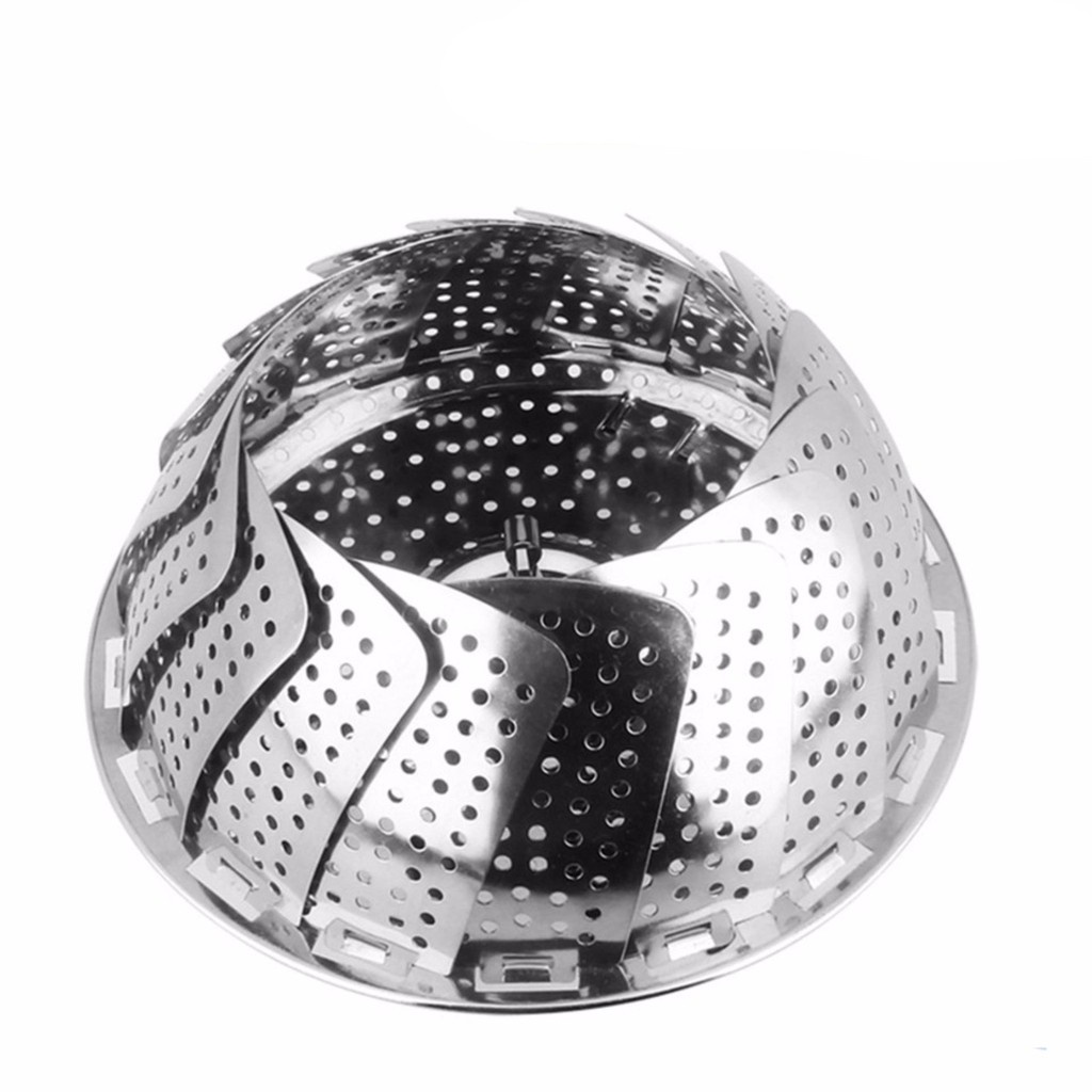 Khay Hấp / Xửng / Vỉ Chõ Hấp Inox Xòe Cánh Đa Năng Vừa Mọi Loại Nồi 3 Chân Hấp Bánh, Bánh Bao, Đồ Ăn - Dụng Cụ Nhà Bếp
