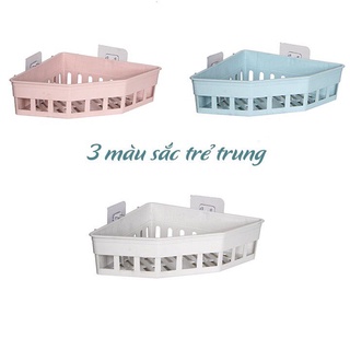 kệ nhà tắm  dán tường việt nhật,kệ góc tam giác treo tường