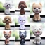 FANIELLAPOWELL 1 Cái gật đầu cho chó con Đồ chơi xoay xe Vinyl dễ thương