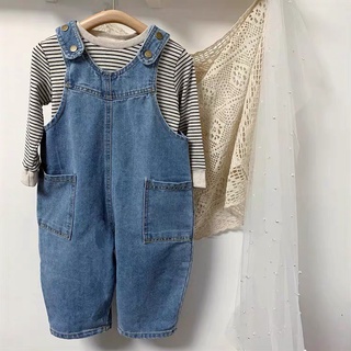 Yếm jean bé trai bé gái Batala kids yếm bò trẻ em DÁNG DÀI, dáng hàn đi học đi chơi cho bé từ 8-24kg YMDAI