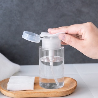 (200ml) Chai Đựng Nước Tẩy Trang Trong Suốt Có Nút Nhấn Tiện Lợi 200ml