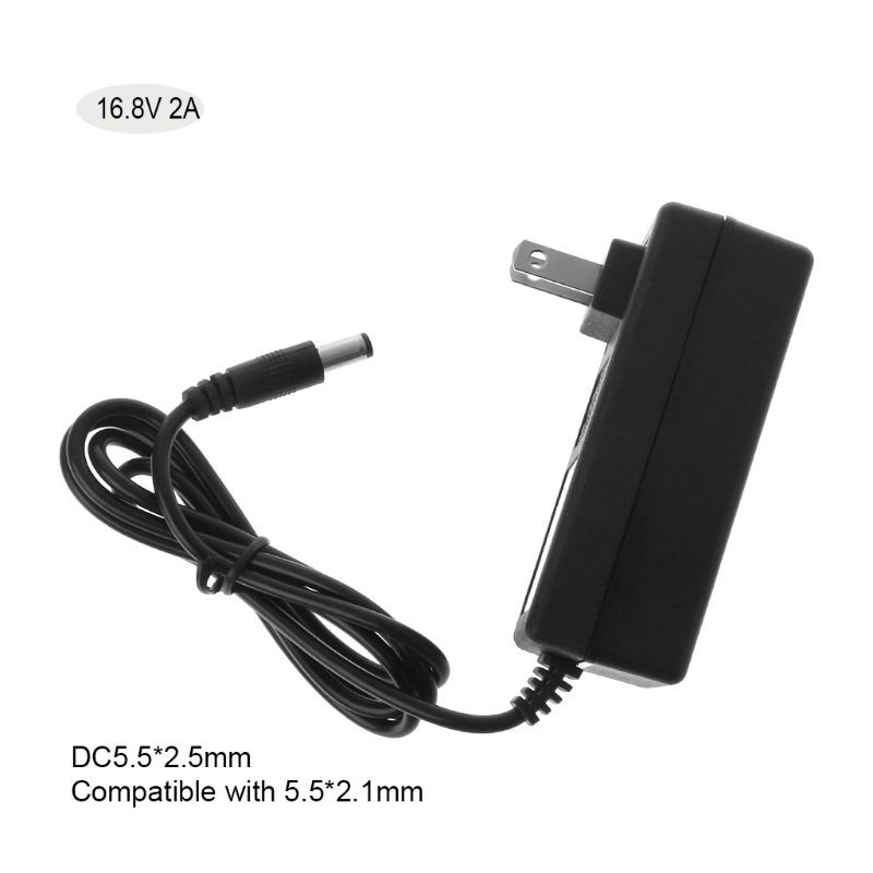 Bộ sạc pin 16.8V DC 2A Bộ chuyển đổi nguồn Lithium thông minh EU US Plug