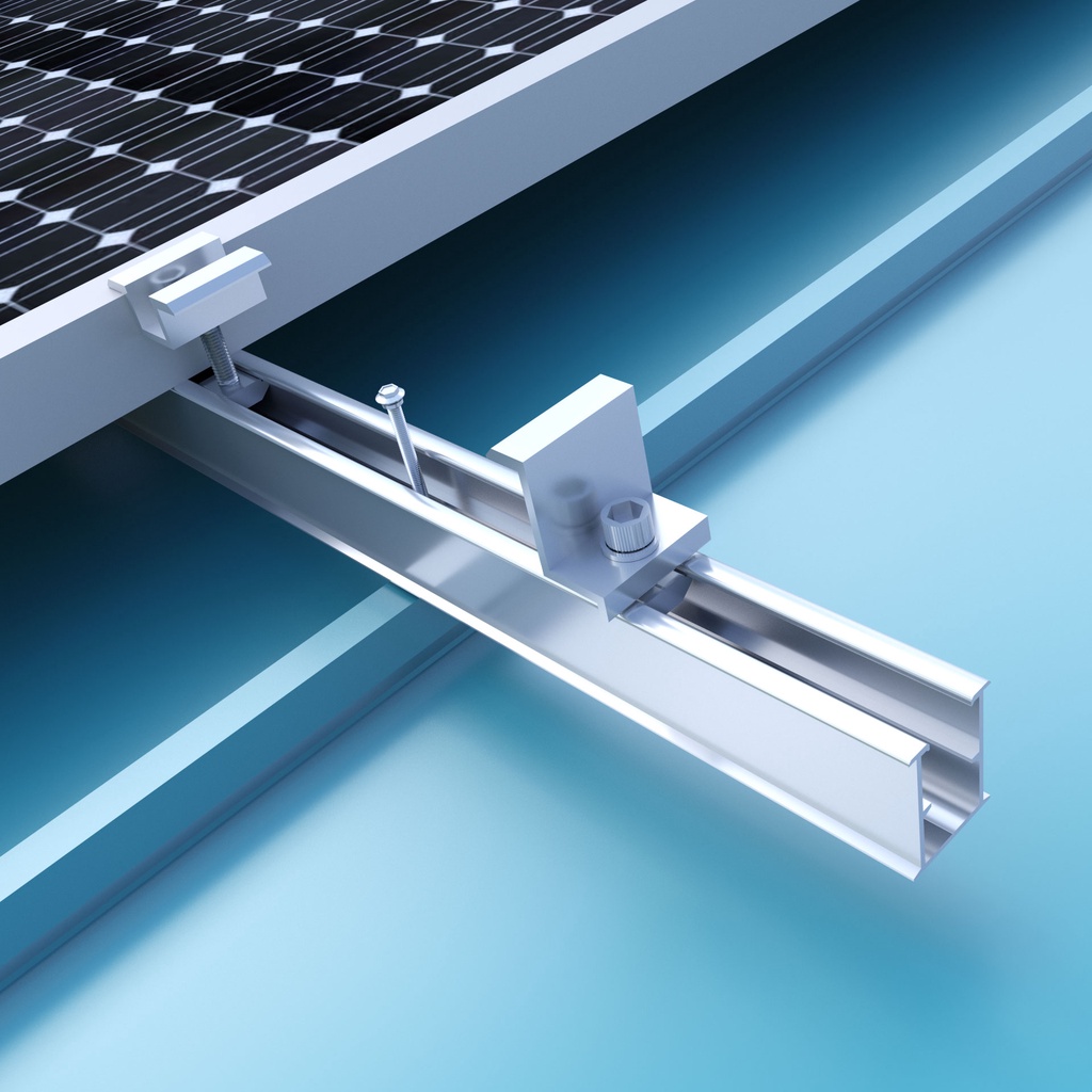 Thanh Ray Nhôm Mini (Mini Rail) Chuyên Dụng Cho Điện Năng Lượng Mặt Trời [L=200/250mm] - Vật Liệu A6005/T5 Chống Oxy Hóa