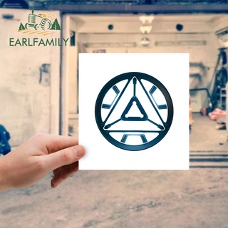 EARLFAMILY 3D Dán Xe Ô Tô Người Sắt Khối Năng Lượng Siêu Anh Hùng Marvel Decal Dán Kính Chắn Gió
