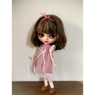 Váy đầm hồng cách điệu size blythe,xinyi,barbie