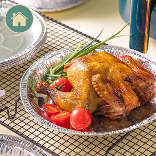 [COMBO 10] Khay Giấy Bạc Lót Nồi Chiên Không Dầu Tái Sử Dụng Nướng Nồi Chiên Không Dầu Đồ Nhà Bếp - KHUÔN GIẤY BẠC TRÒN