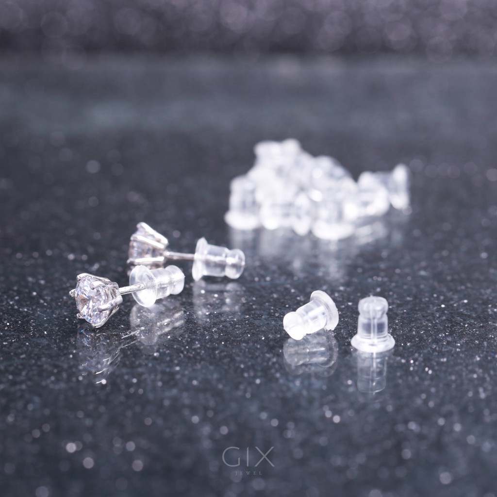 Ảnh Chốt nhựa cao su bông tai nữ Gix Jewel CBN 3