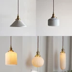 Đèn Chùm Led Bằng Đồng Thau Kiểu Xếp Ly Sáng Tạo Phong Cách Retro Nhật Bản Cho Quán Cà Phê / Phòng ngủ/ Bàn ăn/ Phòng khách Đèn thả trần — ảnh 7