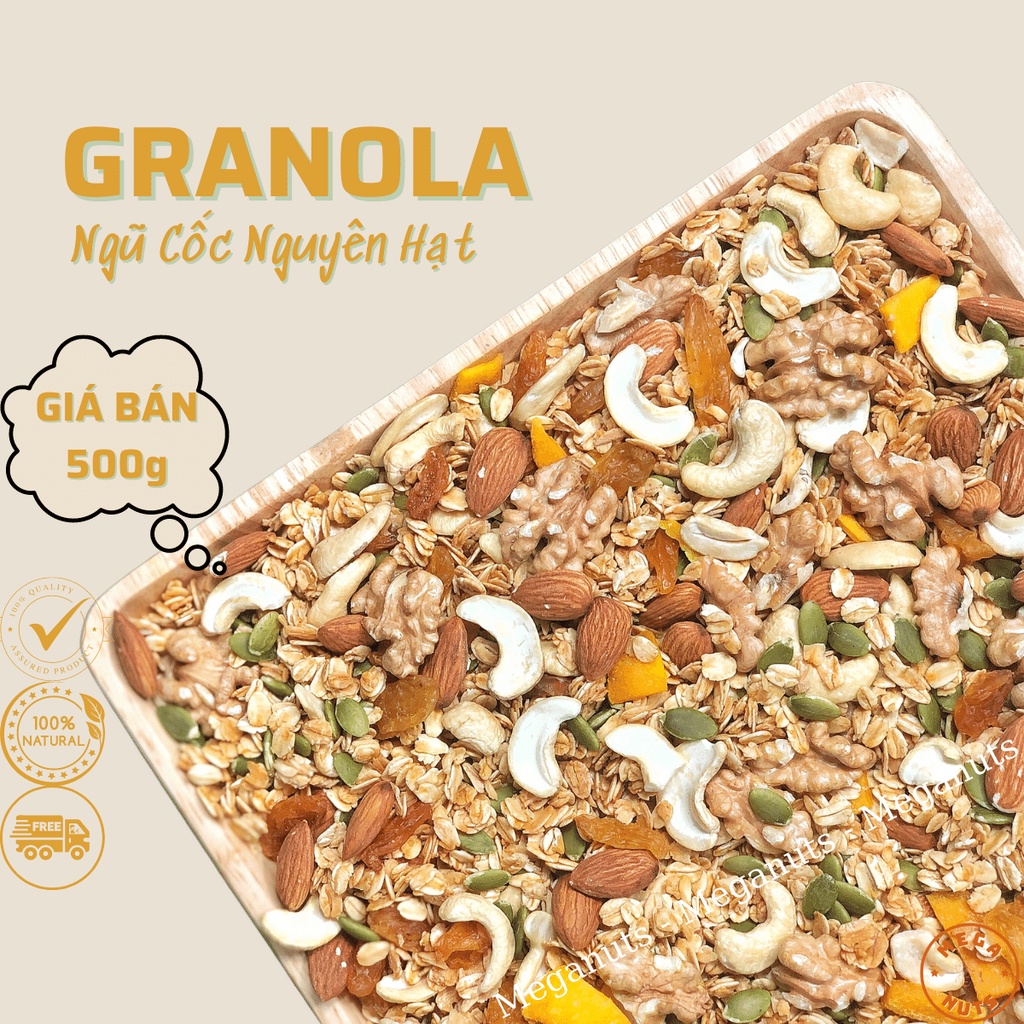 Granola Ăn Kiêng Ngũ Cốc Hạt Nướng Mật Ong