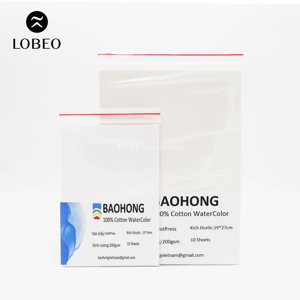 [ LỖ STORE ] Giấy Baohong 200gsm túi 10 tờ | Shopee Việt Nam