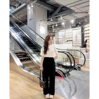 Quần nữ ống suông rộng lưng cao Ma Vie