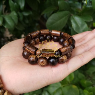 Vòng Tay Trầm Hương Hạt Tròn Đơn Sánh Chìm Tự Nhiên - Mộc Trầm Hương MTH