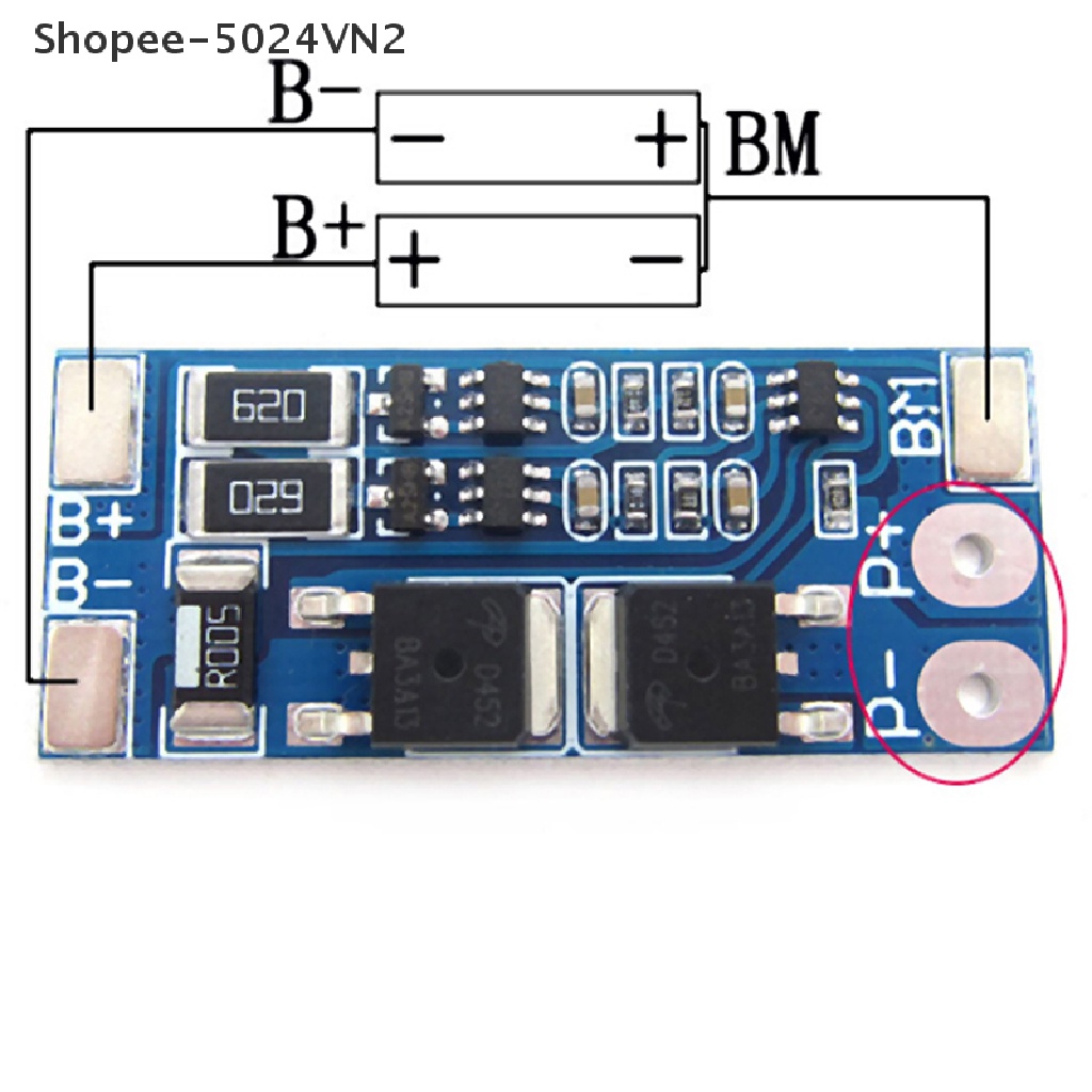 Bảng Mạch Sạc Pin Lithium 18650 Li-ion 2S 8A 7.4V Cân Bằng Tiện Dụng ...