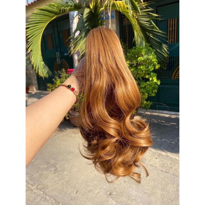 TÓC GIẢ NGOẠM XOĂN LỬNG CHO NỮ DÀI 45-50CM CAO CẤP ỔN ĐỊNH GIÁ