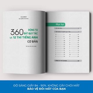Sách - 360 Động Từ Bất Quy Tắc Và 12 Thì Tiếng Anh Cơ Bản (Khổ Nhỏ)