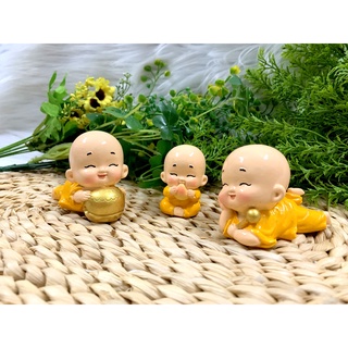 Bộ 3 tượng chú tiểu Tiên Đồng Tài Lộc Phúc Đức (Hình Thật - Video Thật)