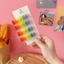 Kẹp Tóc DELMER Nhựa Hàn Quốc Nhiều Màu Sắc Màu Trơn Mũ Nữ