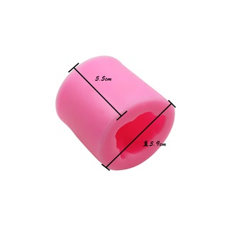 Khuôn Silicon Búp Hồng Nụ Hồng Cao 5,5cm