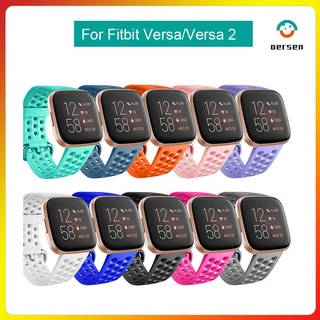 Dây Đeo Thay Thế Bằng Silicone Mềm 22mm Chống Nước Cho Fitbit Versa/Versa 2/Versa Lite