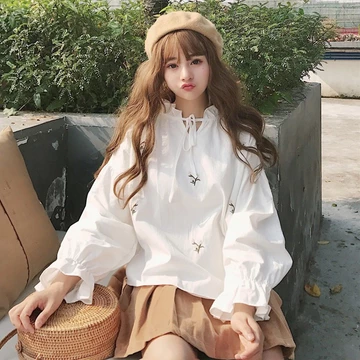 Áo nữ kiểu Tay Dài Áo nữ kiểu Tay DàiUlzzang chất vải mỏng nhẹ màu sắc trẻ trung Áo nữ kiểu Tay Dài Áo nữ kiểu Tay DàiUl