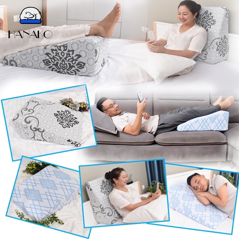 GỐI KÊ CHÂN CHUYÊN DỤNG CAO 22CM GIẢM SƯNG PHÙ CHÂN, GIÃN TĨNH MẠCH