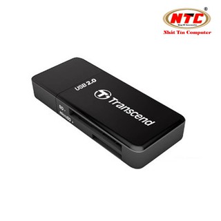 Đầu đọc thẻ nhớ 2.0 Transcend RDP5 hỗ trợ 2 khe microSD và SD (Đen)