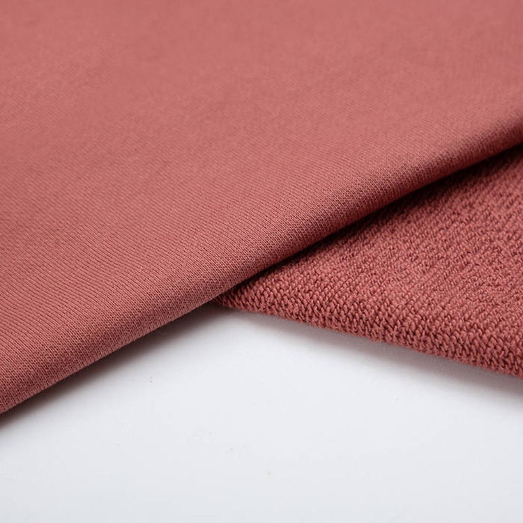 Dệt Kim 250gsm Terry Màu Nguyên Chất Cotton Áo Len Vải DIY Trơn Áo Thun Thể Thao 50x185cm K303121
